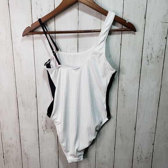 New Topshop White 1-piece Bathing Swim Suit Size 6 - Picture 4 of 5